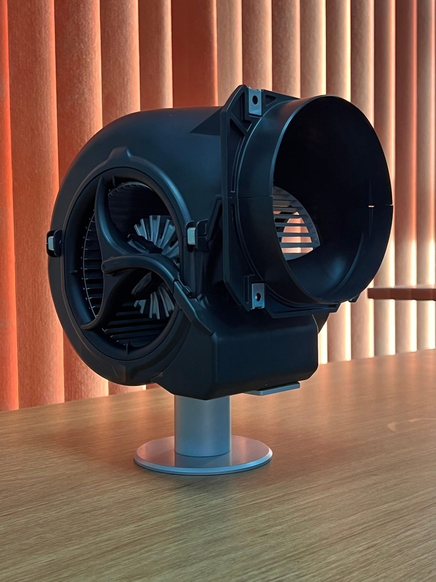 Air mover drying fan accelerating structural drying in Plano, TX