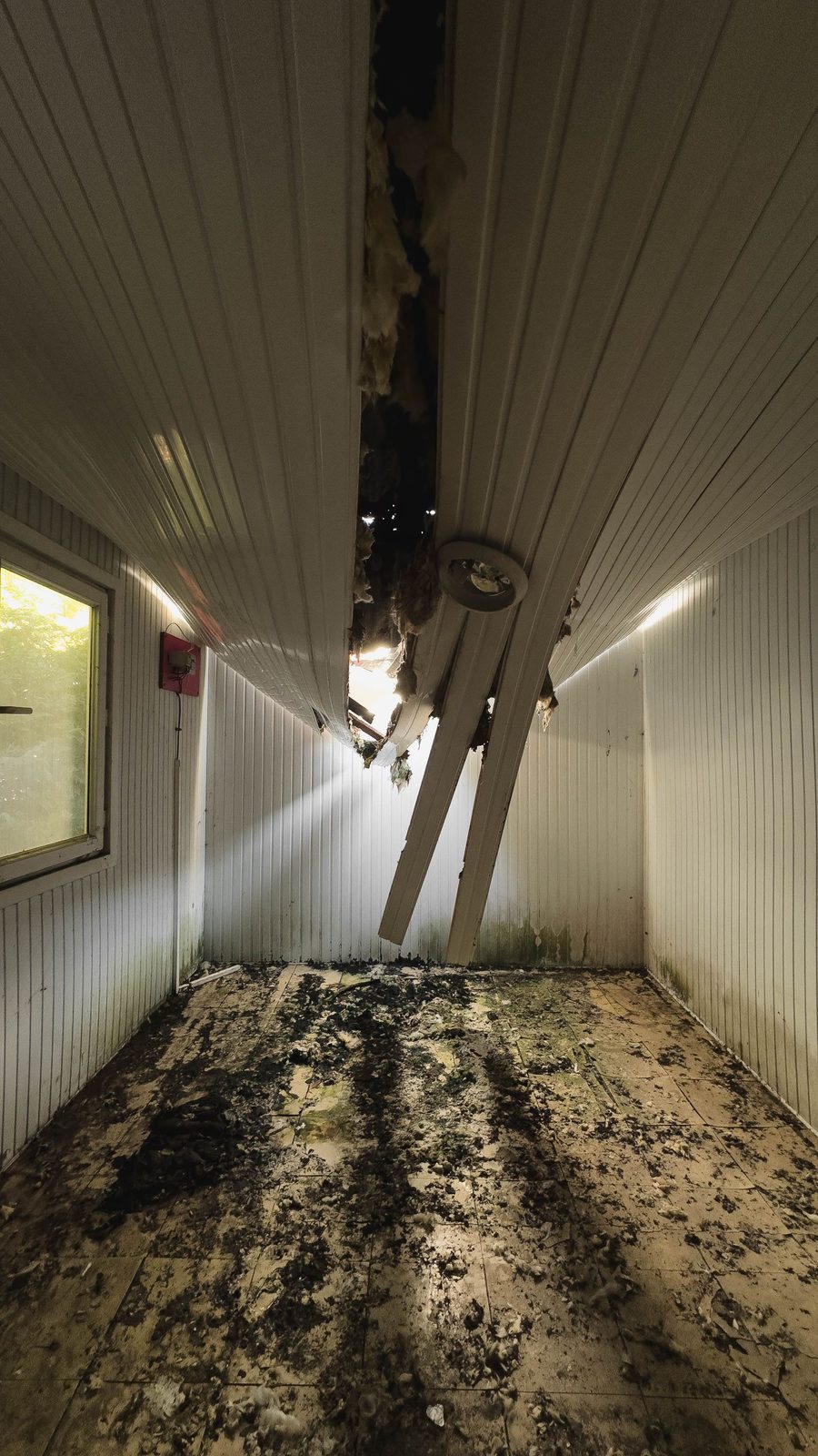 Ceiling water damage in Plano, TX