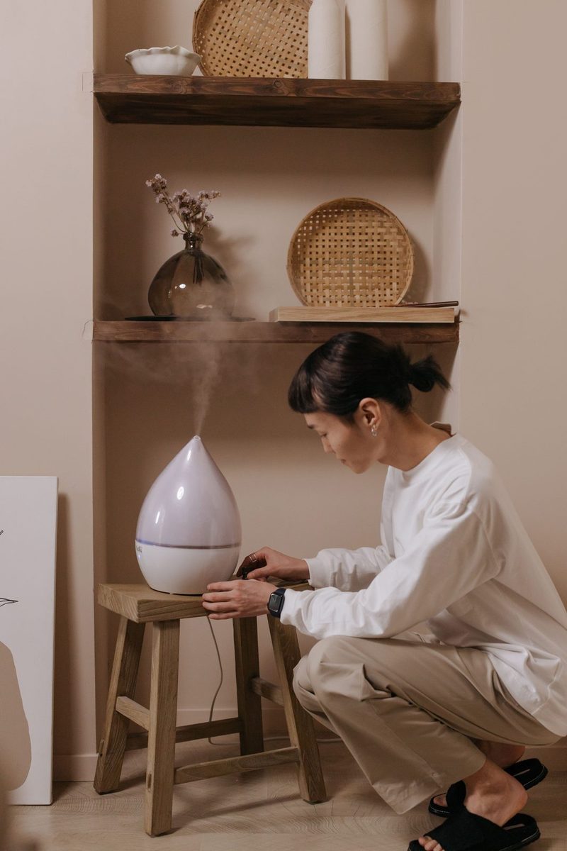 Dehumidifier drying equipment used during a thermal moisture inspection in Plano, TX